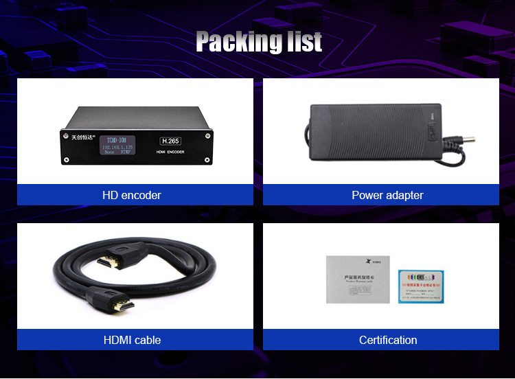 Hot sell 2020 new productsH.264/H.265 free video encoderbulk buy from china