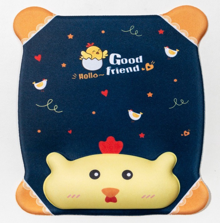 PU Base Gel Mouse Mat With Wrist Support Exquisite Workmanship