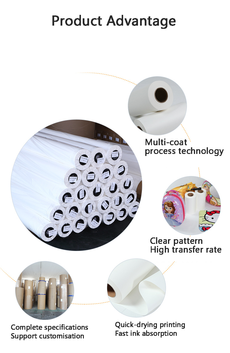 Paper Material Type Heat Fabric Printing Transfer Paper For Custom Logo Transfer On T-Shirts