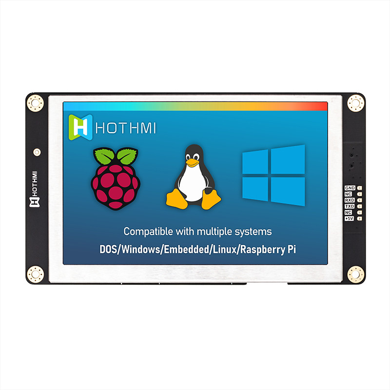 5 Inch Smart Serial Screen 800x480 UART TFT LCD Module Display Panel With TTL Interface