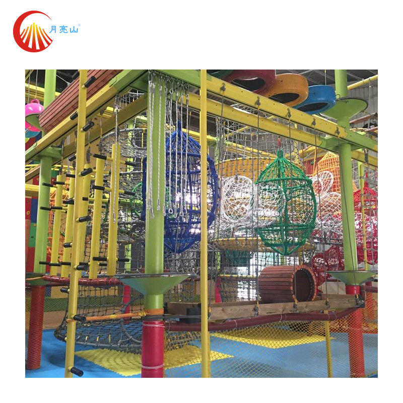 Play Facilities In Amusement Park Adventure Ropes Course For Children Adult