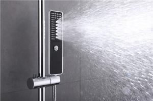 Buy cheap Automatic Thermostat Valve Rain Head Shower Kit , Hand Spray Concealed Thermostatic Mixer Shower product