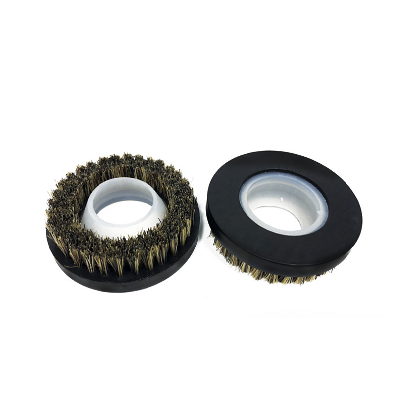 Round Shape Pressure Foot Brush , PCB Routing Machine Cleaning Brush OD 46mm