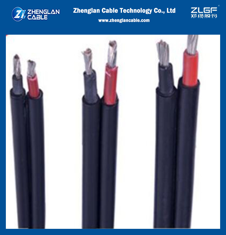 IP68 Waterproof Copper Solar PV Cable 1500V Twin Extension With Connector 200m / Roll