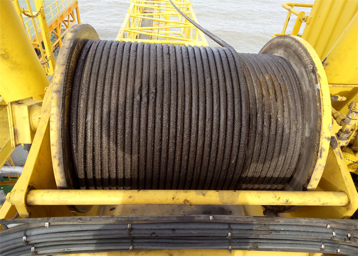 3T 4T Circulating Rope Cable Winch Drum High Performance For Building