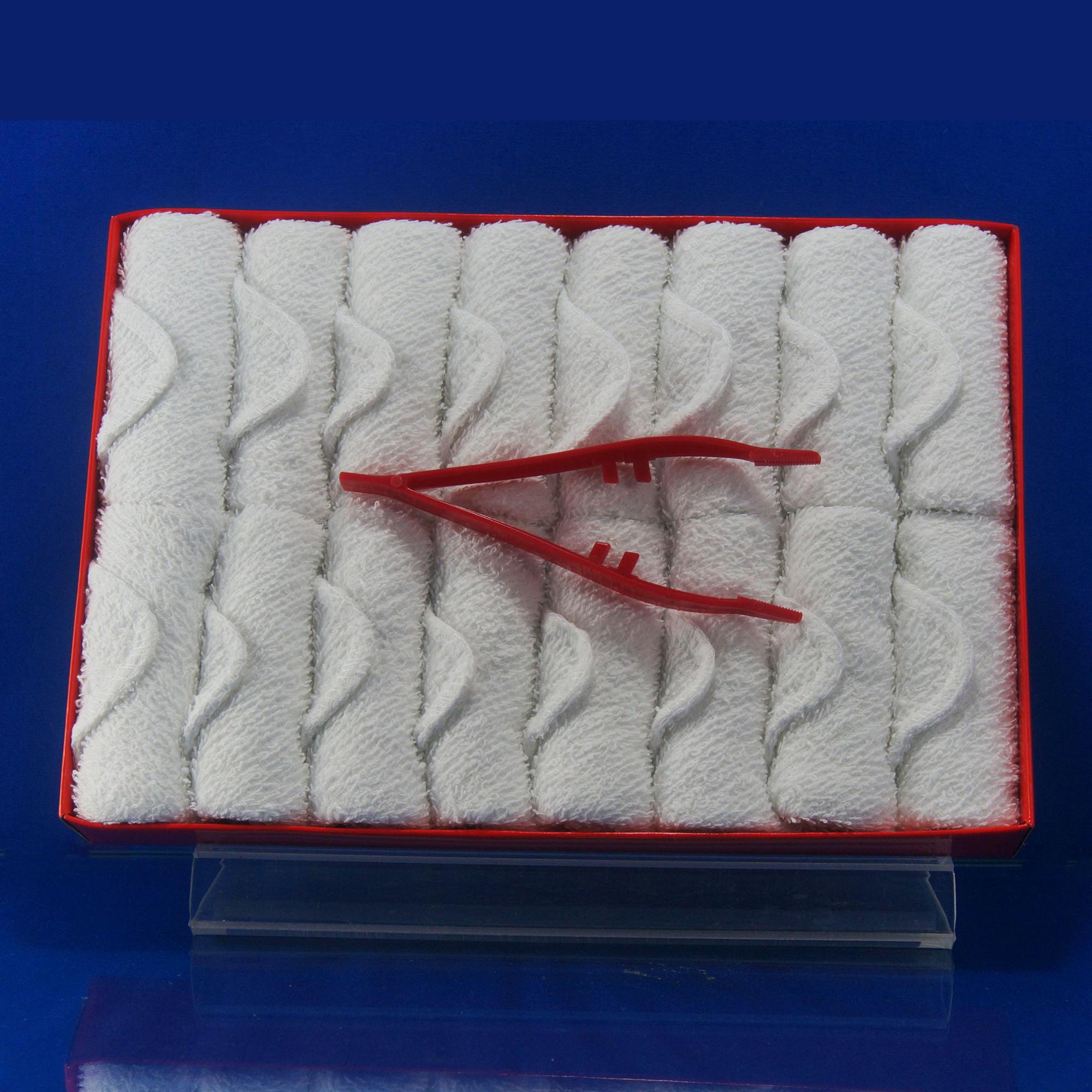 100% Cotton Hot Disposable Cold Facial Airline Towel