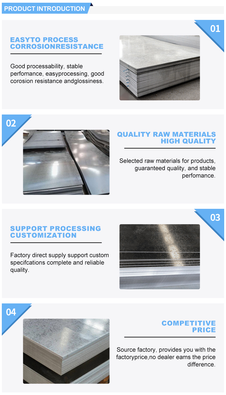 Directly Sell 24 Gauge Galvanized Steel Sheet with Regular Spangle Type Dx51d Dx52d Dx53d at Best