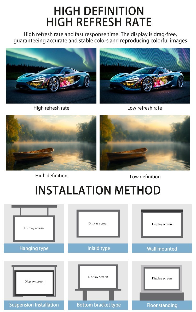Customized Outdoor Fixed LED Display 3D LED Billboard Display For Advertising