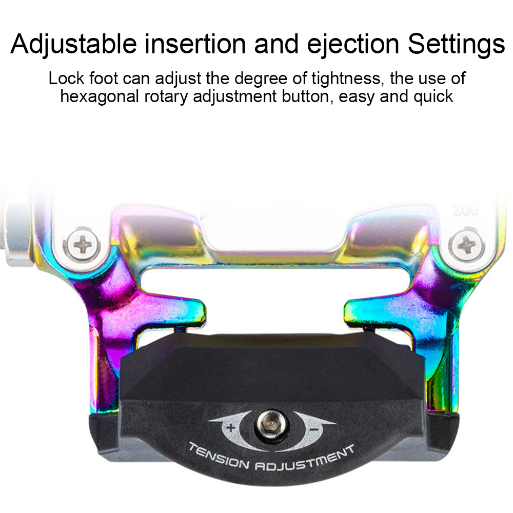 KOOTU Colorful Clipless Pedals Road Bike Pedals SPD Lock Pedals