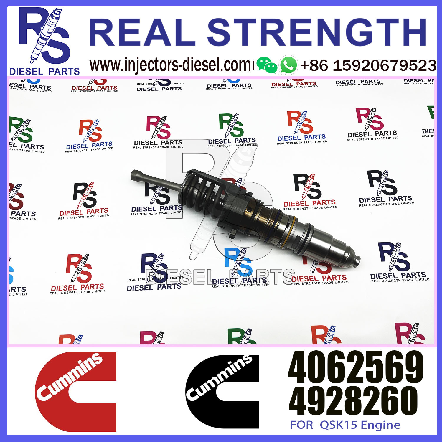 Mining Machinery Engines QSX15 ISX15 X15 Diesel Common Rail Fuel Injector 4010346 4062569