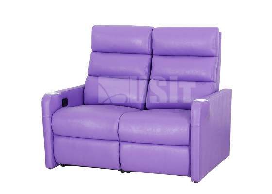 Durable Wood Frame Electric Recliner Lounge , Powered Recliner Chair With Cupholders