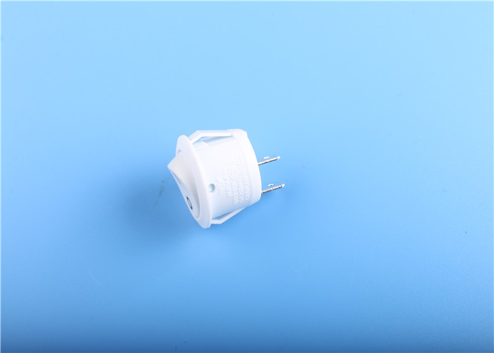 Small ON OFF Round Momentary Rocker Switch , White Micro Rocker Switch