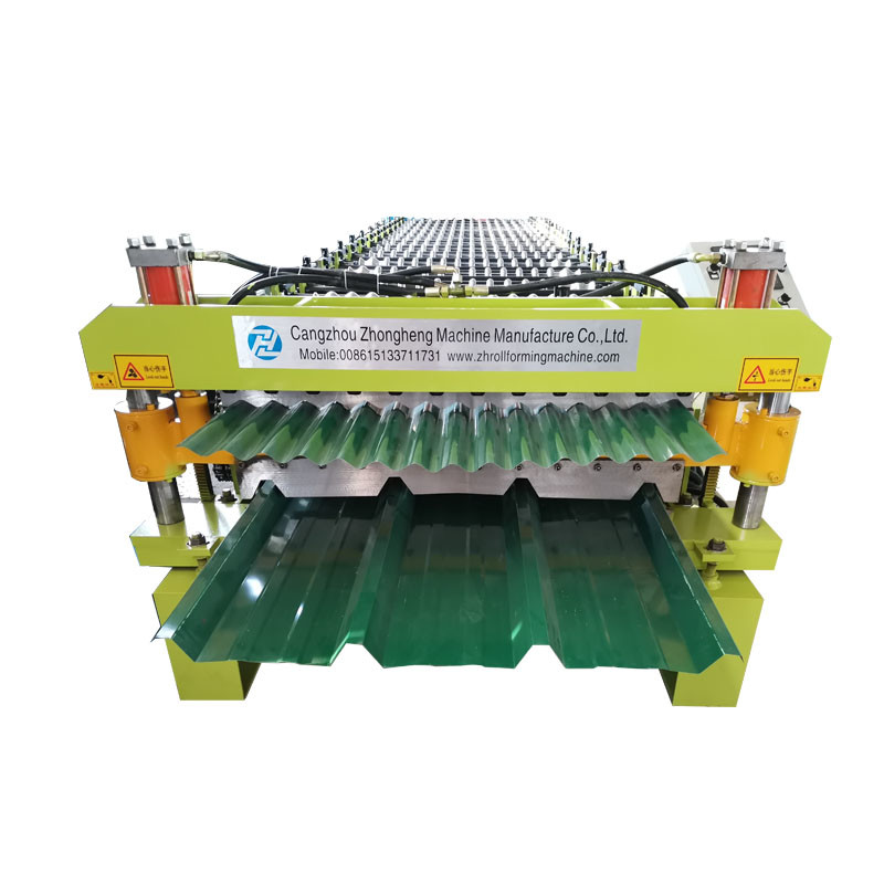 PLC Controlled Automatic Trapezoid Corrugated Metal Roof Ibr Sheet Roll Forming Machine Metal Roofing Sheet Design