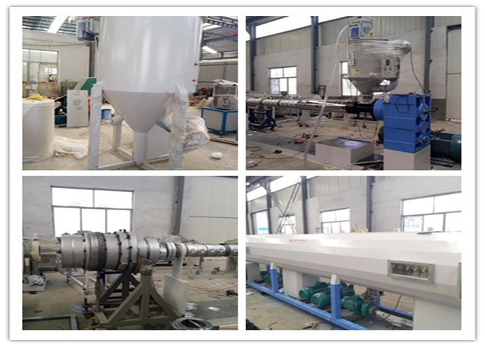 PE Single Screw Extruder Water Pipe Making Machine, PE Pipe Extruder