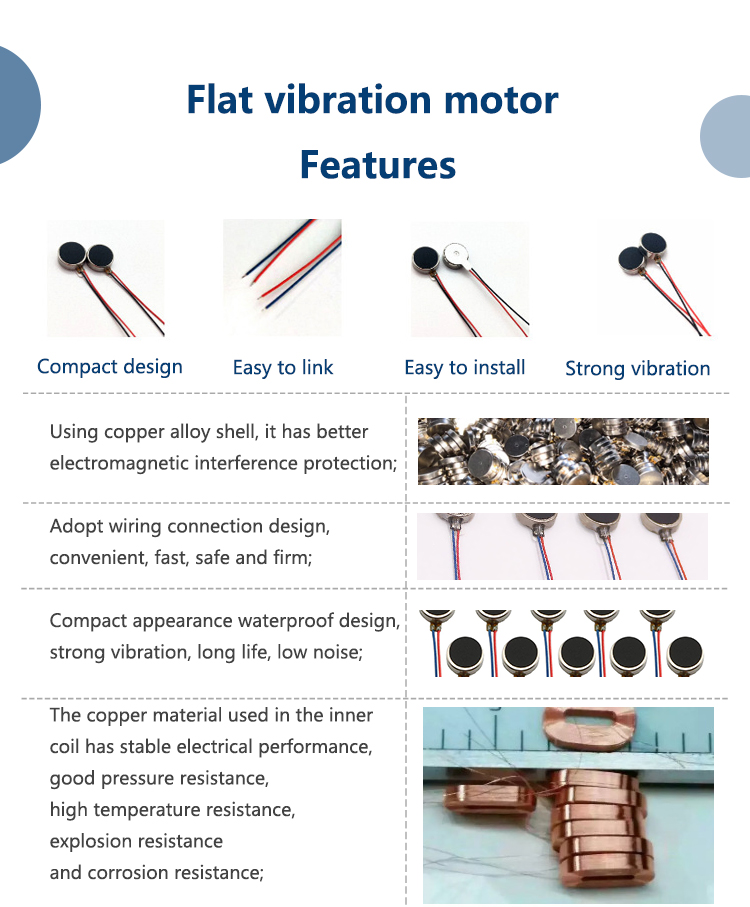Faradyi Customize 1020,1027,1034 Brushless Brush Dc 3v Coin Flat Vibrating Micro Motor