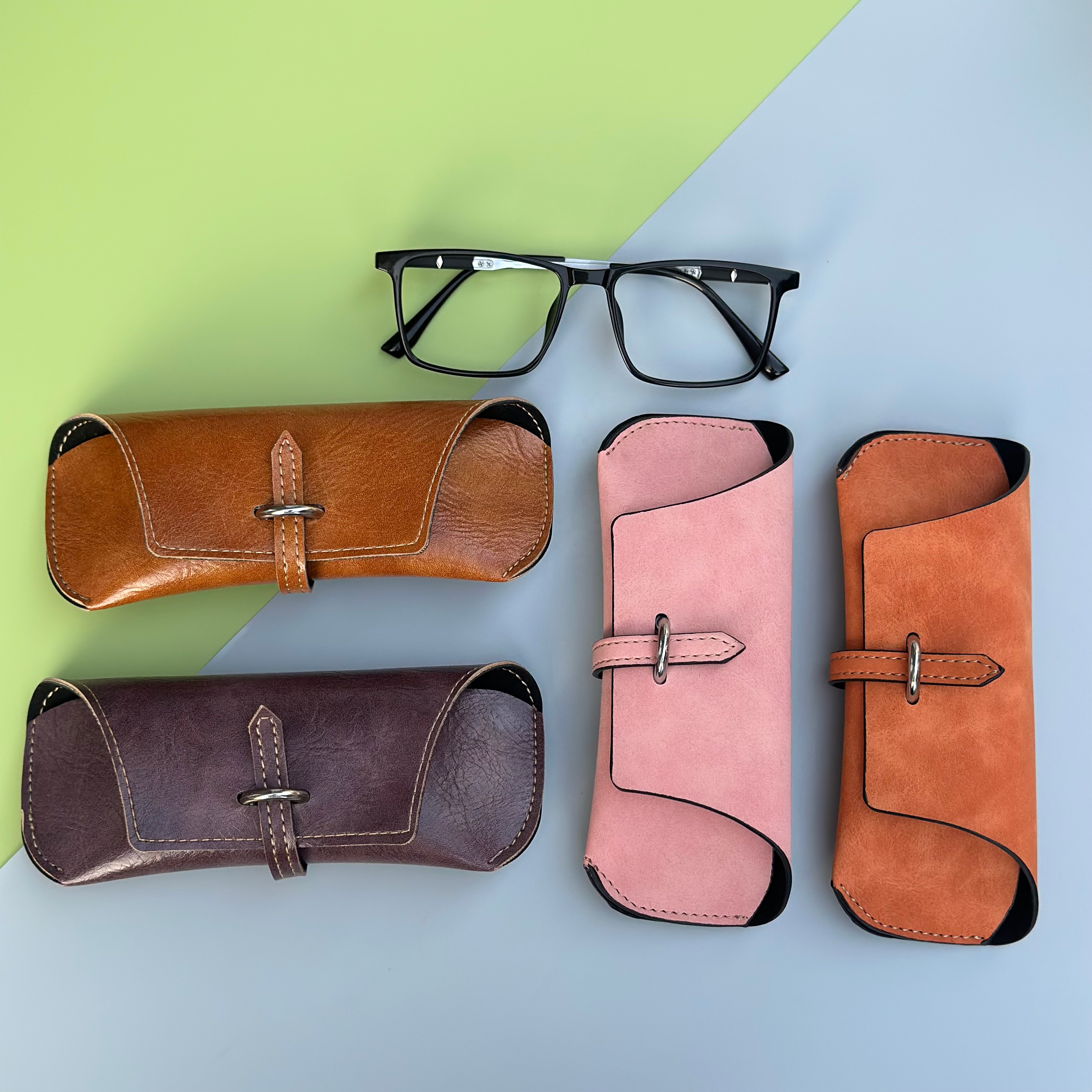 Sleek Foldable Eyeglass Case Triangle Sunglasses Case Fashionable