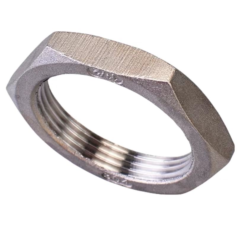 GB Standard Size 1/2-20 Hex Jam Nut Stainless Steel Thin Nut for Imperial Inch Measurement System