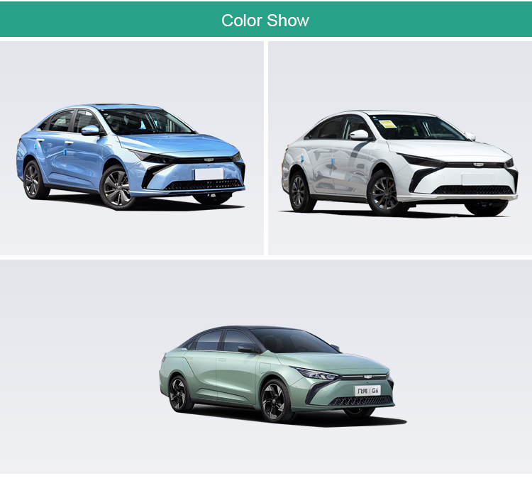 2023 New Style Geely Geometry G6 4 doors 5 seats 0km Used New Energy Vehicles Emgrand Electric Cars