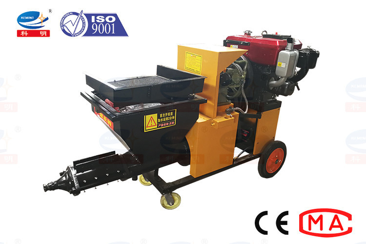 Screw Type Mortar Plastering Machine Stator Rotor Automatic Portable