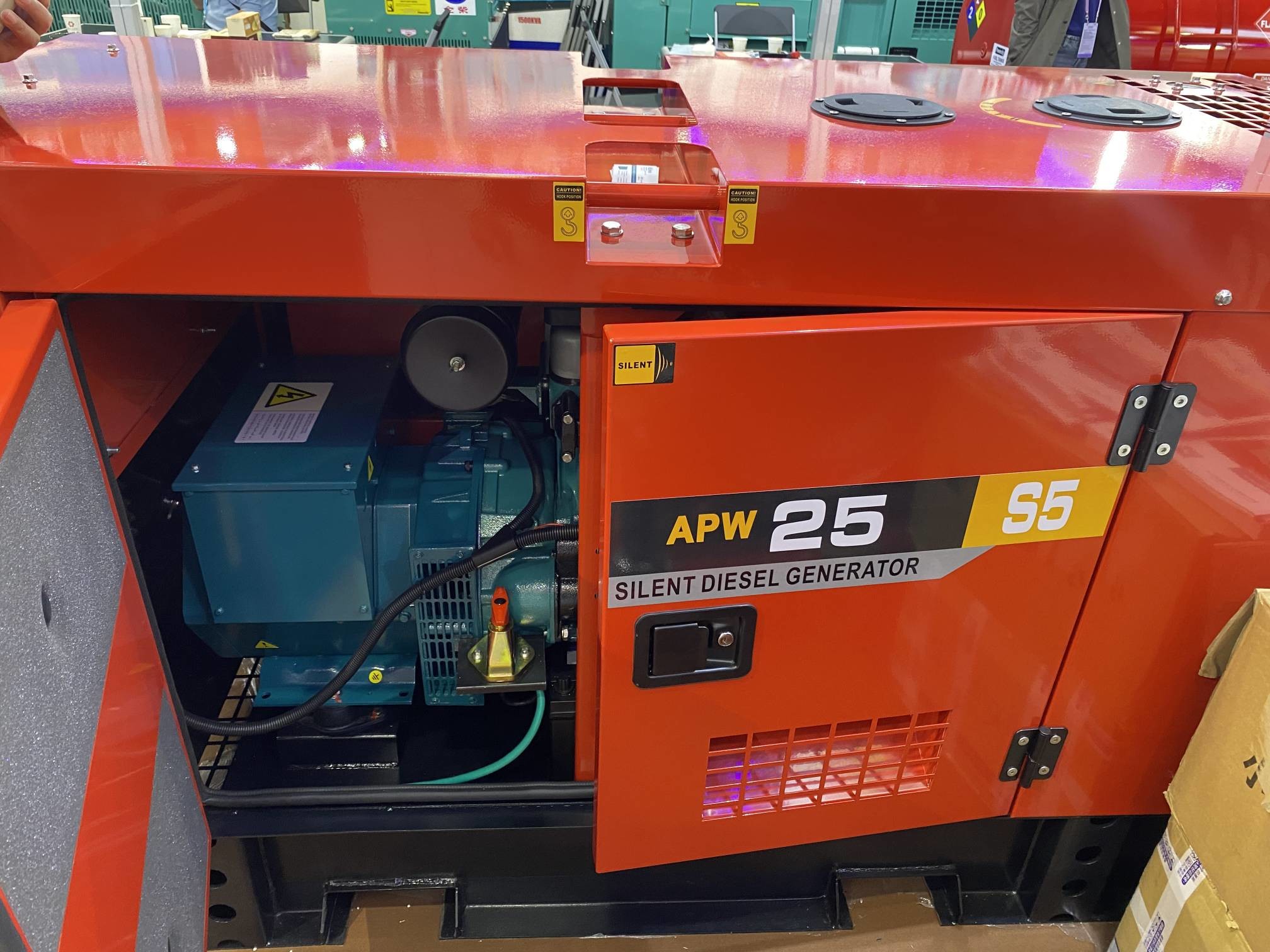 Red Low Noise Level ≤75dB A Cummins Generator Set with IP23/IP44 Rated Protection Grade Commercial and Industrial