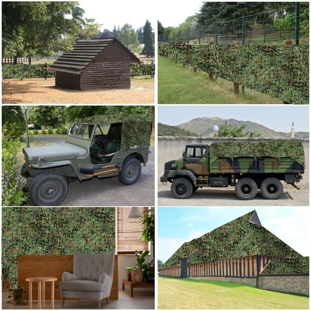 Maple Leaf Camouflage Ghillie Suit Netting For Sunshade Camping Hunting Party Decoration