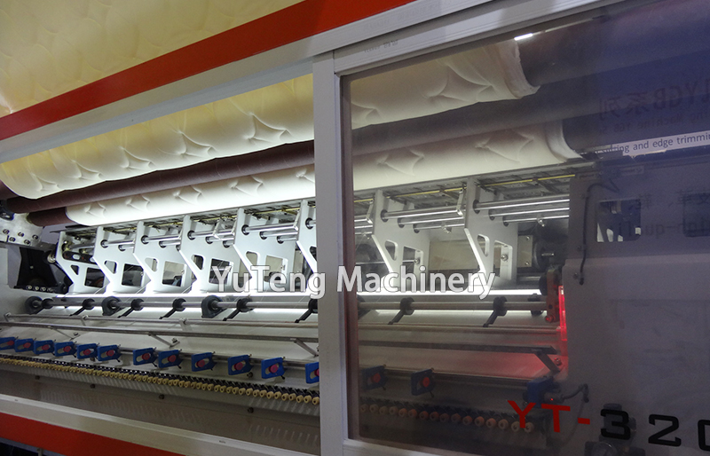 computerized Mattress Quilting Machinery Double Chain Stitch Multi Needle