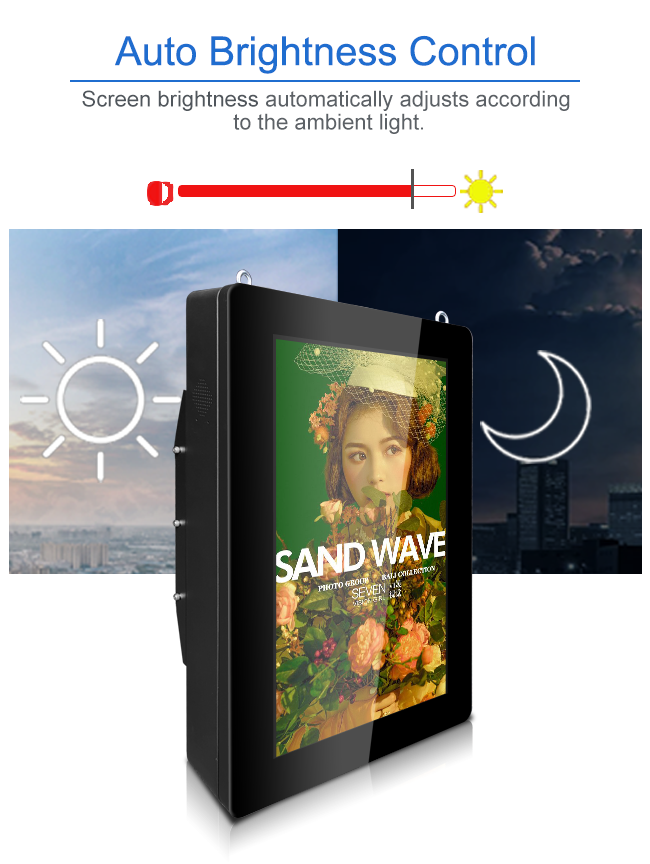 Ultra Bright 21.5" 32" 43" Outdoor LCD Digital Signage Vertical display Multi media