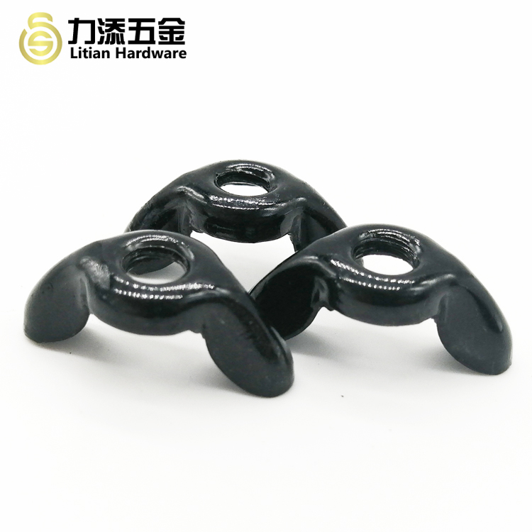 16mm Self Locking Wing Nut For Tie Rod Aluminum Chrome Iron 8-32 Cast
