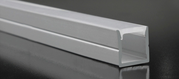 PC Diffuser Mounted Alloy Frame Perfiles retangle channel strip lights lED aluminum profile