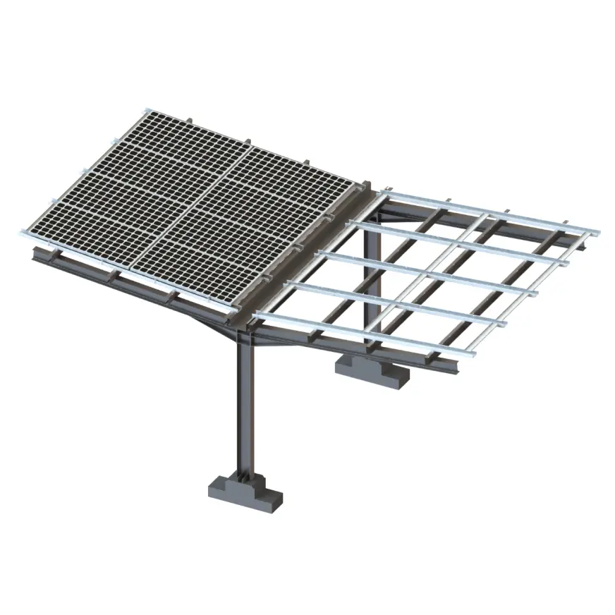 Solar Mounting Structure Steel Brackets for Quick Installation in Open Field Mounting