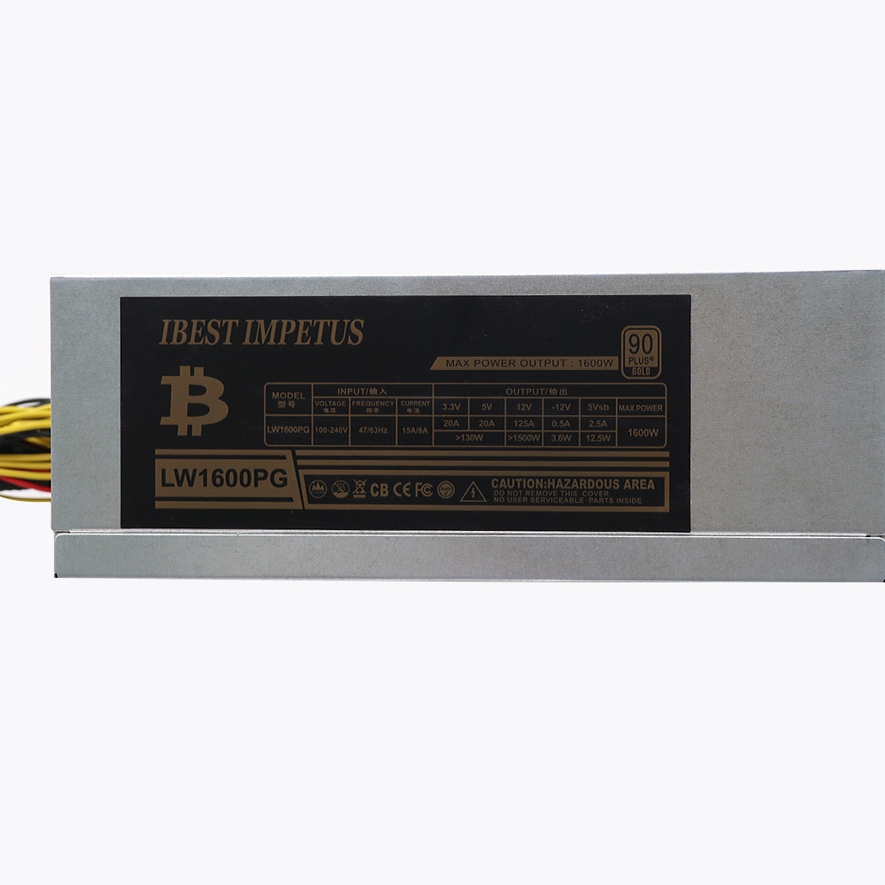 ATX Multi-channel Power Supply 1600W PSU High Efficiency Server supply 24PIN DC AC 110V~240V Industrial Switching Fan