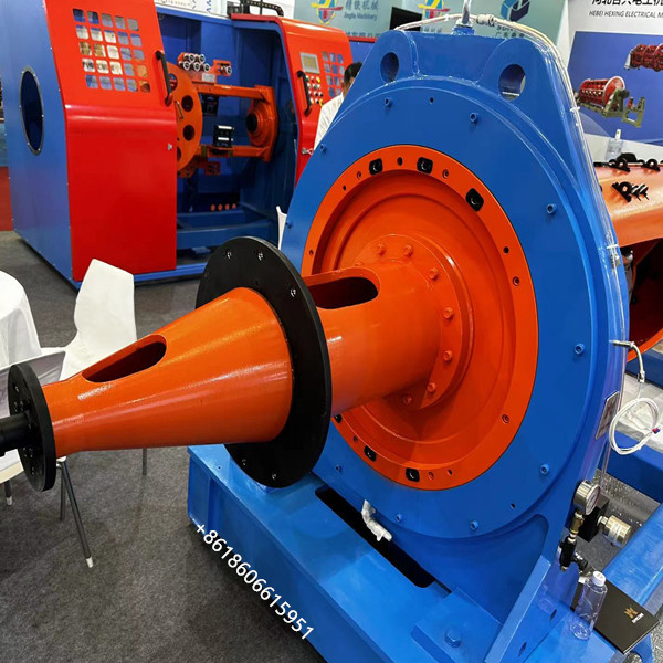 1+6x400 Tubular Stranding Machine Of Compacted And Non Compacted Strands