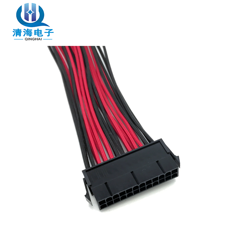 24 Pin Motherboard For Custom Sleeved Hot selling 2020 beautiful microphone copper lugs ribbon usb magnetic cable