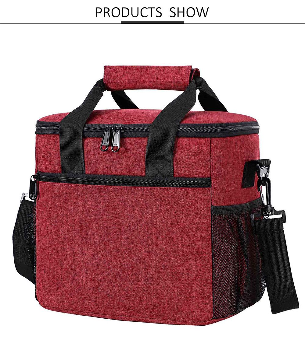 Water Resistant Thermal Cooler Lunch Bag For Travel