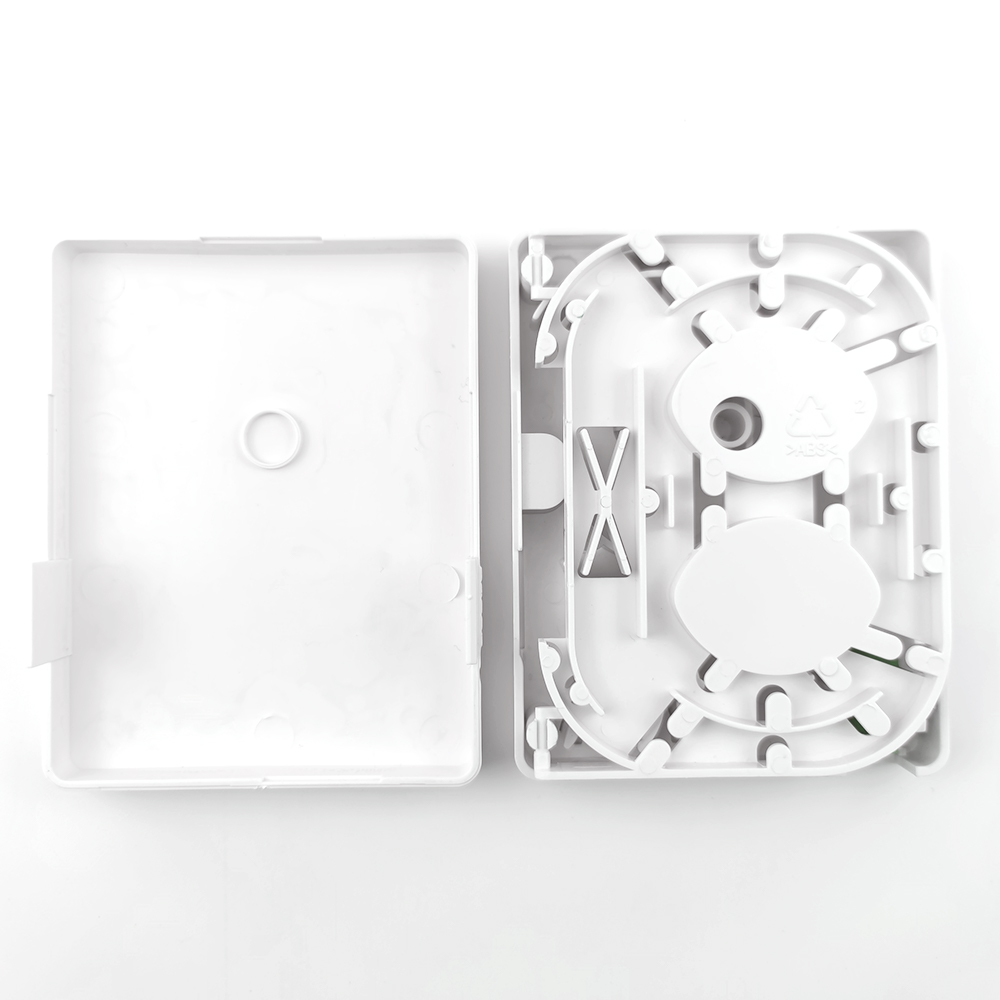 FTTH Network Indoor Wall Mounted FC APC Plastic Fiber Optic Faceplate Socket Panel 2 Cores