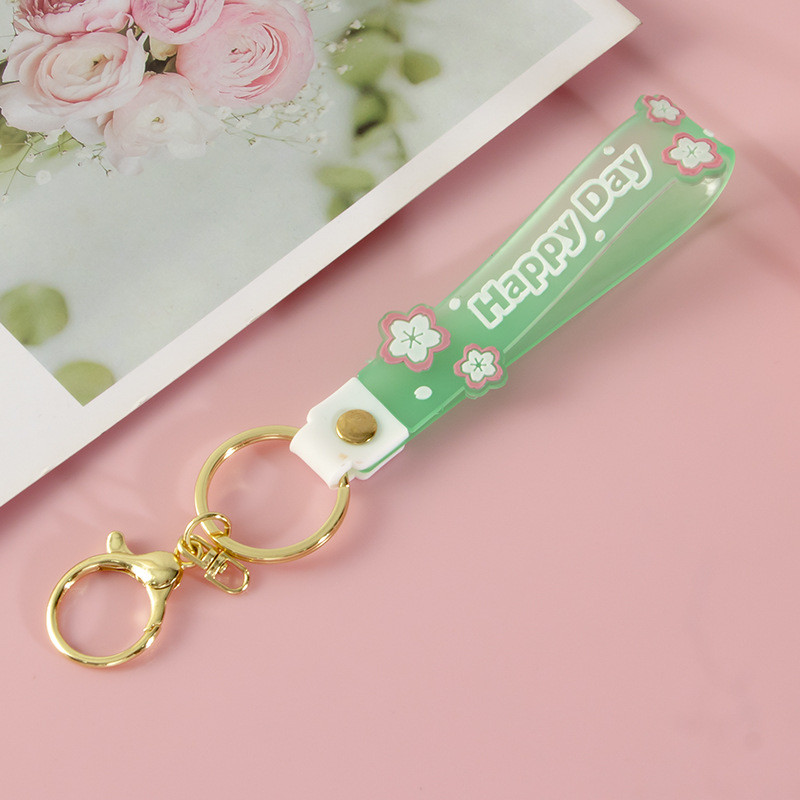 Personalized Luminescent Silicone Pendant Keychain Wrist Keychain Bracelets For Keys Or Wallets