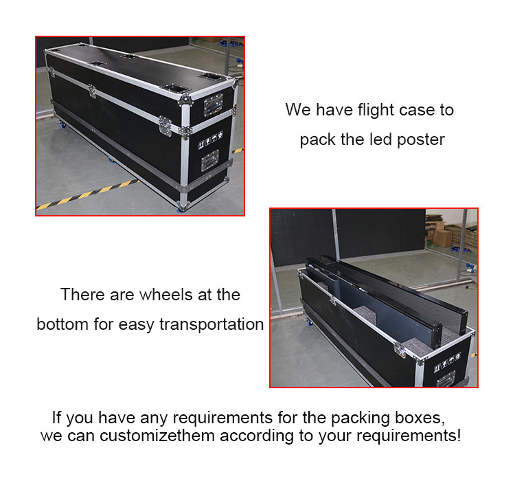 3840hz Double Side Indoor Led Poster P2.5 Led Screen Display