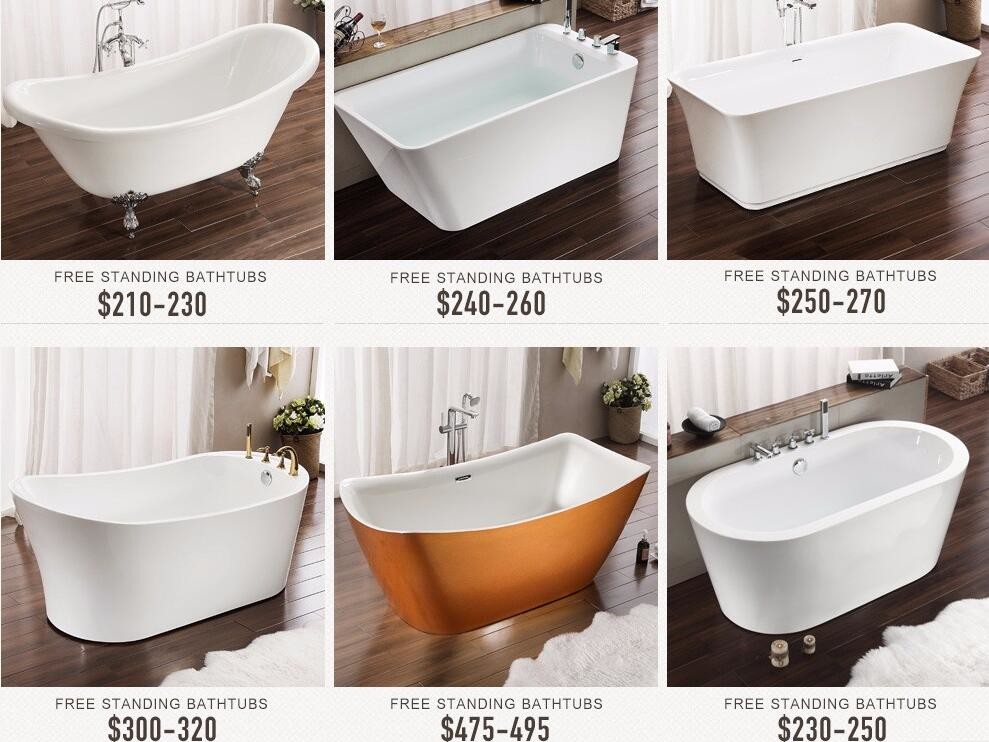 China good design luxury freestanding bathtub A19