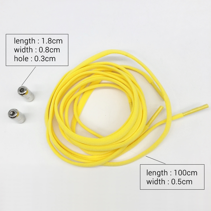 Lazy Elastic Sports Magnet Shoelaces No Tie Custom Logo For Sneakers