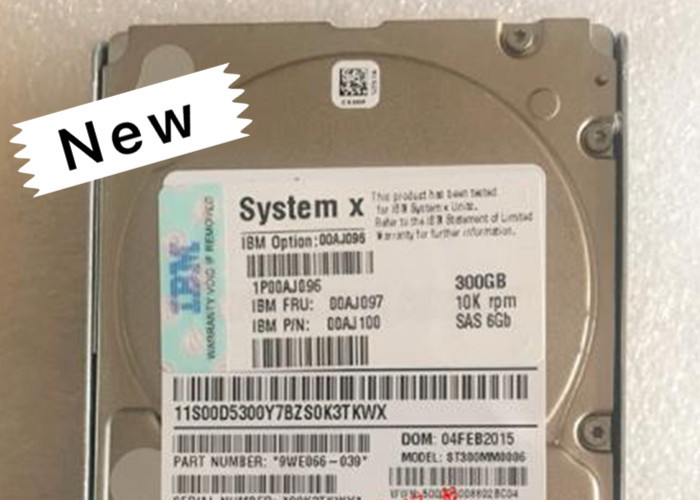00AJ096 00AJ097 00AJ100 IBM Hard Disk 300G 10K SAS X3650M5 X3850X6 1 Year Warranty
