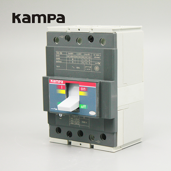 T3N250 AC Moulded Case Circuit Breaker 50hz three pole 250a mccb
