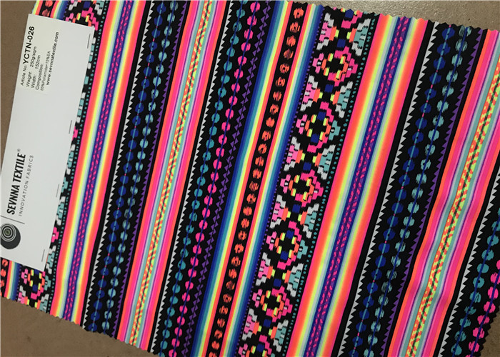 Plastic Fiber Knitting Recycled Polyester Fabric Spandex Dance Wear Fabric