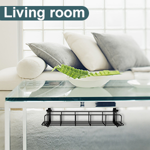 Living Room Under Desk Wire Organizer 39*16*12.5cm Hook Type Shelf Flexible