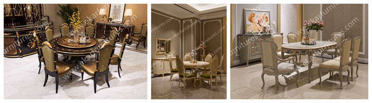 Alibaba wholesale Chinese Antique Luxury Round Wooden Dining Table TN-005