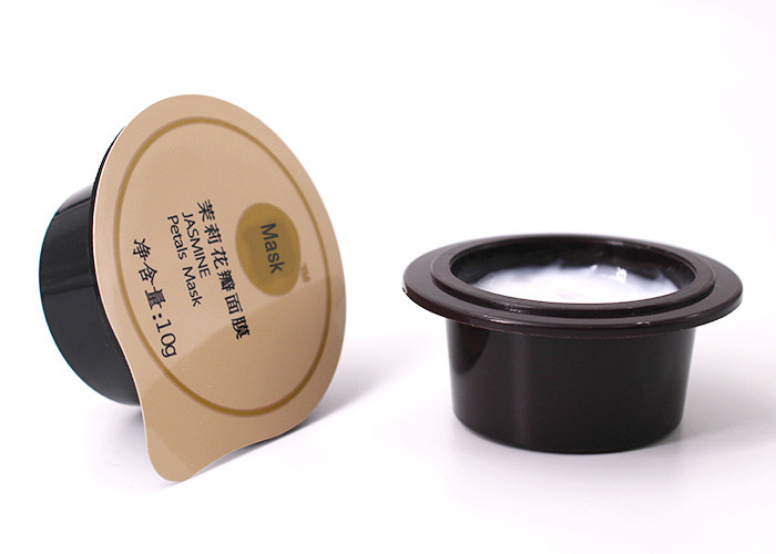 Easy Tearing Off Aluminum Foils Injection Plastic Mould Mask Pods With Die - Cut Heat Sealing Cover
