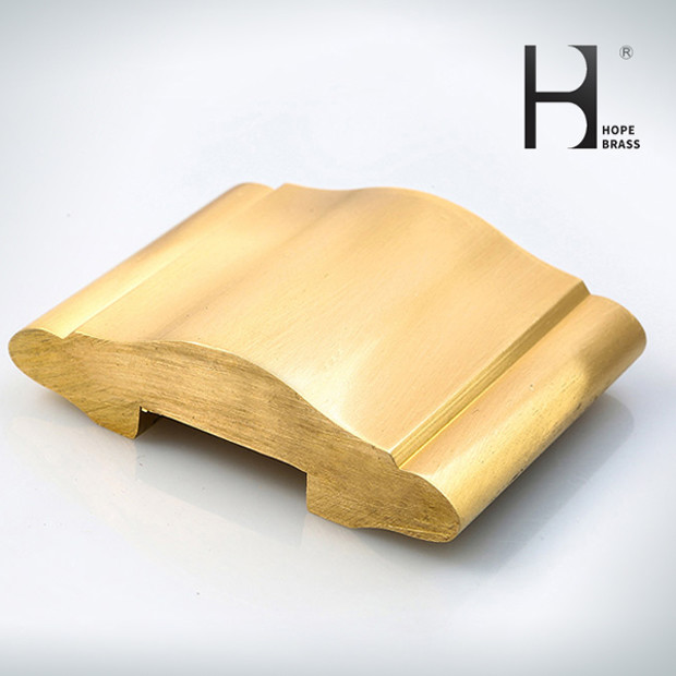 55% Cu Content Copper Extrusion Brass Handrail Decorate Home Stair Copper Alloy Brass Extrusions Profiles