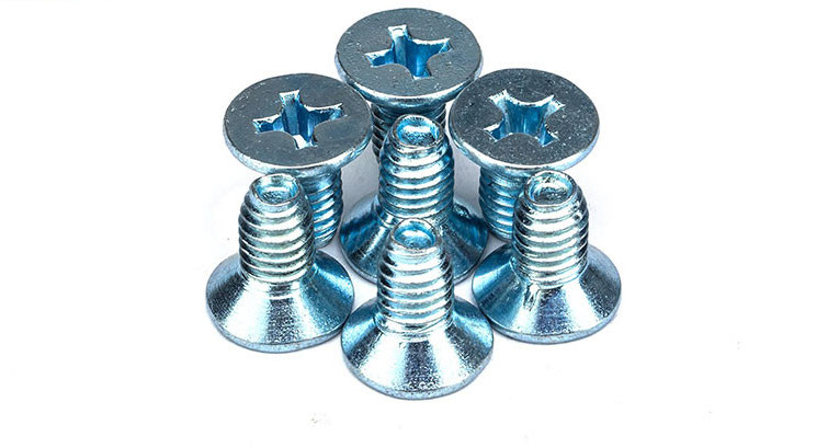Zinc Plated Steel Phillips Drive Flat Head Thread Forming Screws Taptite Screws