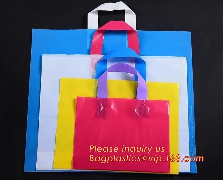 best selling biodegradable soft loop handle bag with EN13432 BPI OK compost Home ASTM D6400 certificates,bagease,bagplas