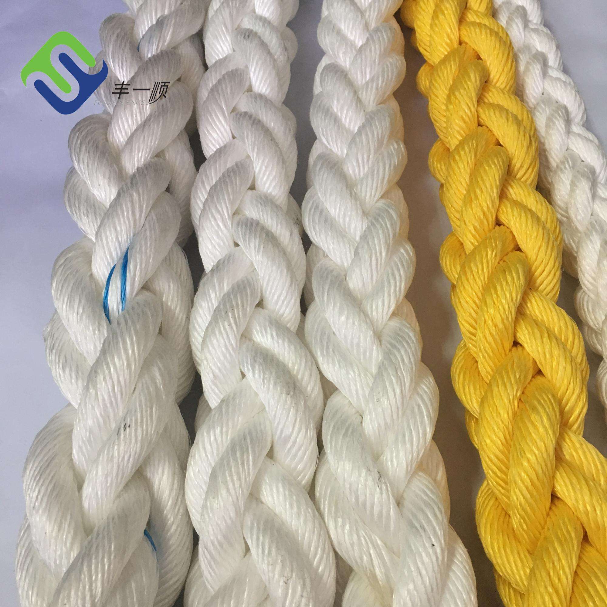 Boat Mooring 8 Strand PP Rope Polypropylene 50mm For Fishing Industry
