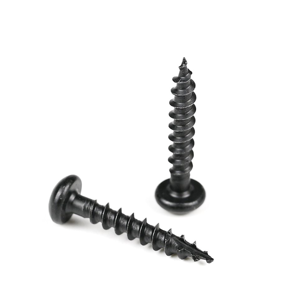 Electrical Appliances 16mm Black Round Phillips Chipboard Screw with Harden Design